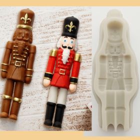 Christmas Guard Fondant Cake Chocolate Mould (Color: Light Grey)