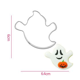 Stainless steel biscuit mold (Option: White Ghost)