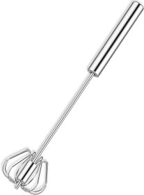 Hand Push Rotary Whisk Blender Versatile Milk Frother Mixer Stirrer Kitchen Tool (Option: Whisk)