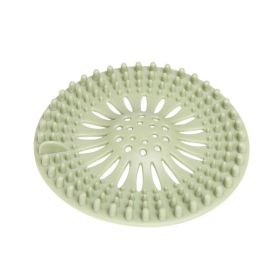 Bathroom Hair Sink Filter Floor Drain Strainer Water Hair Stopper Bath Catcher Shower Cover Clog Kitchen Sink Anti-blocking (Green: Green)