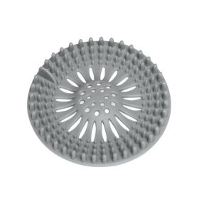 Bathroom Hair Sink Filter Floor Drain Strainer Water Hair Stopper Bath Catcher Shower Cover Clog Kitchen Sink Anti-blocking (Green: Grey)