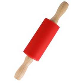 Small Silicone Rolling Pin (Green: Red)