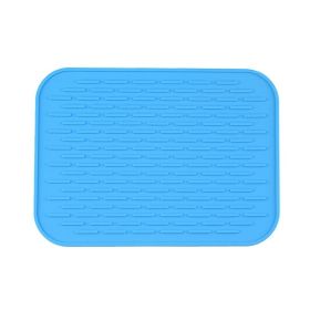 Multifunctional And Durable Silicone Round Non-slip Heat-resistant Mat; Coaster Mat; Placemat; Pot Mat; Table Mat (Green: Blue, Quantity: 1pc)