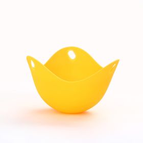 1pc Silicone Egg Cooker; Kitchen Cooking Tool 2.55x3.54inch (Green: Orange)