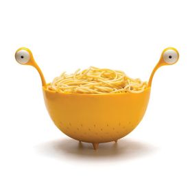 Spaghetti Monster - Kitchen Strainer for Draining Pasta (Green: Yellow)