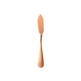 1pc Stainless Steel Cake Scraper Baking Tool (Green: Rose Gold)