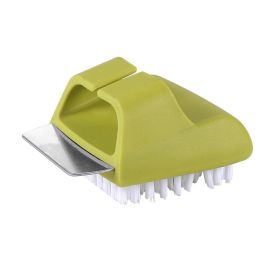 1pc Grill Cleaning Brush; Scraper For Cleaning; Kitchen Tools (Green: Green)