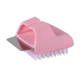 1pc Grill Cleaning Brush; Scraper For Cleaning; Kitchen Tools (Green: Pink)