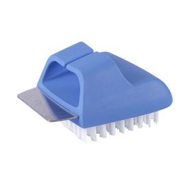 1pc Grill Cleaning Brush; Scraper For Cleaning; Kitchen Tools (Green: Blue)