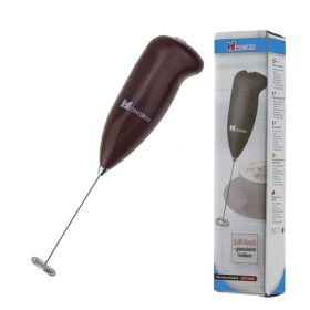 1pc Stainless Steel Handheld Electric Blender; Egg Whisk; Coffee Milk Frother (Green: Coffee)